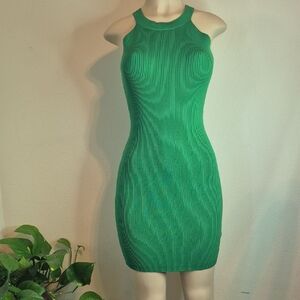 Sincerely Jules Vibrant Green Mini Dress